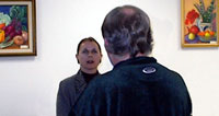 Engaged in a good discussion